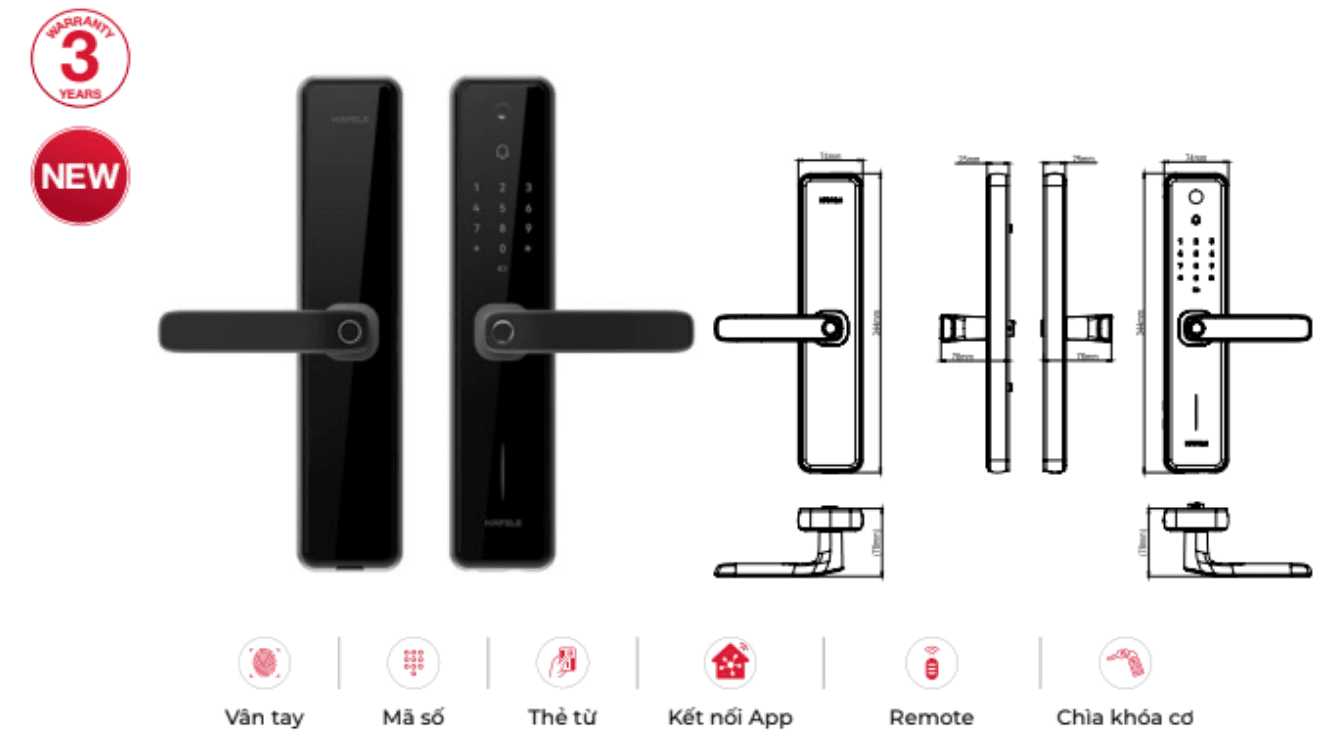 Khóa điện tử - Häfele