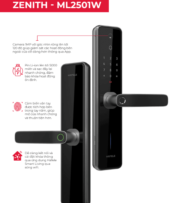 Khóa điện tử - Häfele