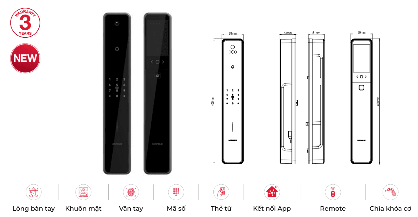 Khóa điện tử - Häfele