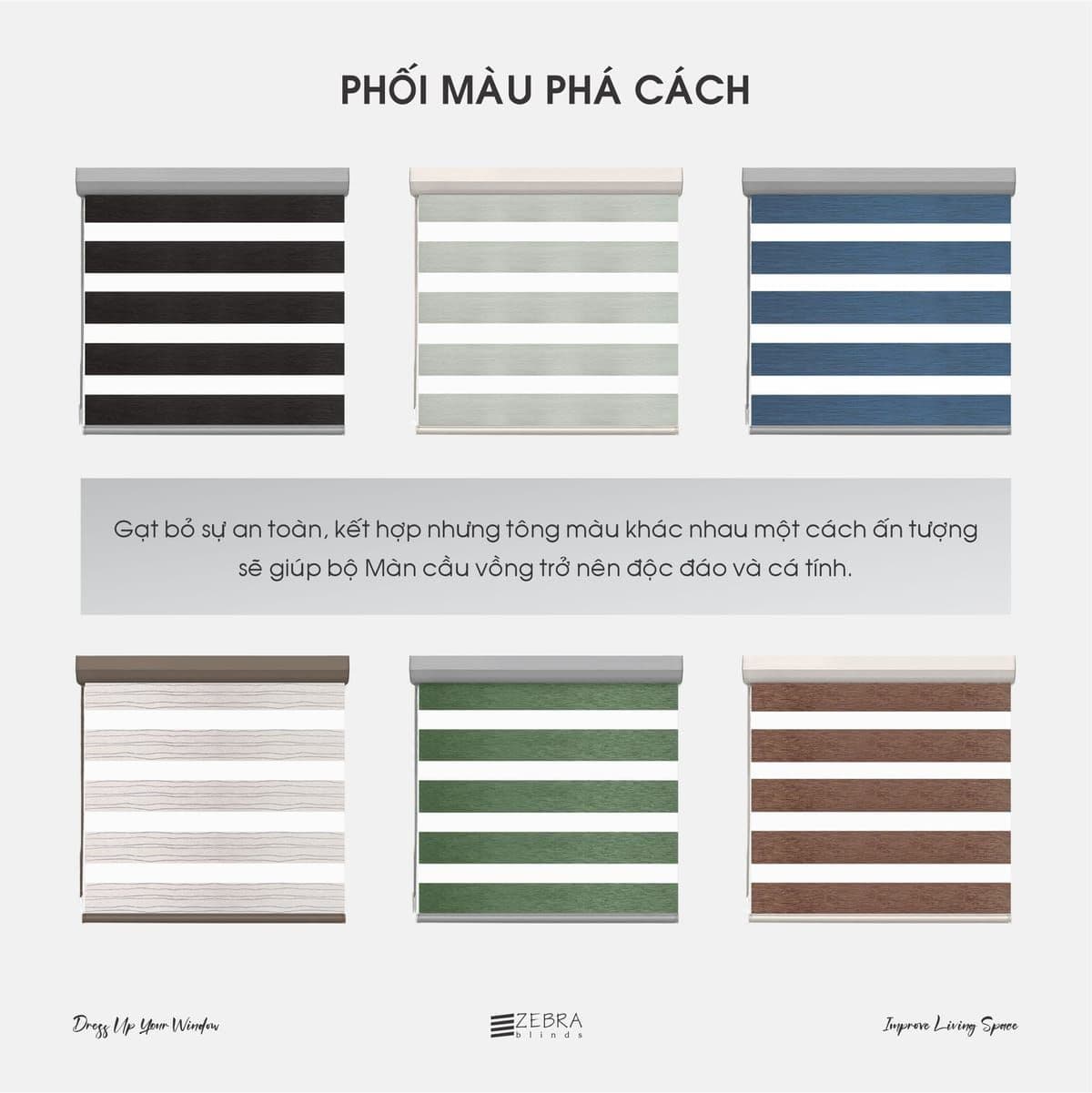 Swatch màu màn cầu vồng Lēoma
