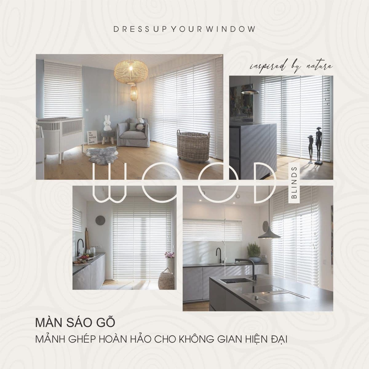 Màn sáo gỗ hiện đại